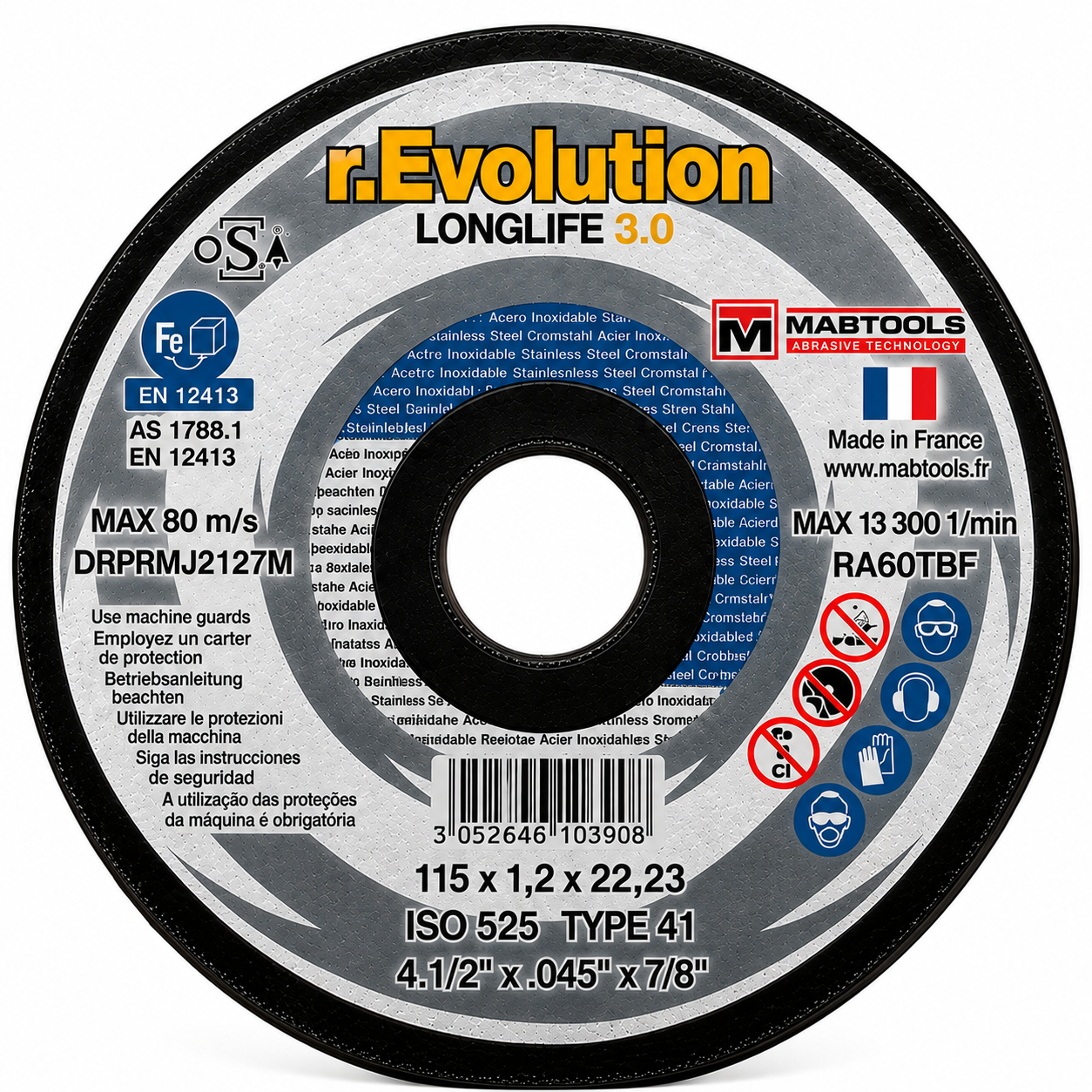 MABTOOLS LONGLIFE Cutting Disc Label